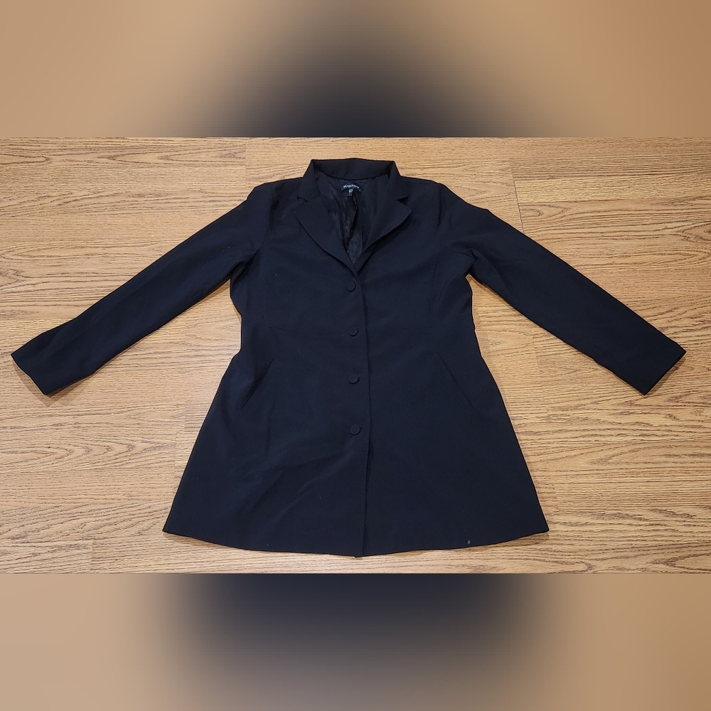 Eileen Fisher Womens Black Blazer Size L
